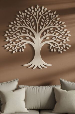 White Tree Wall Design