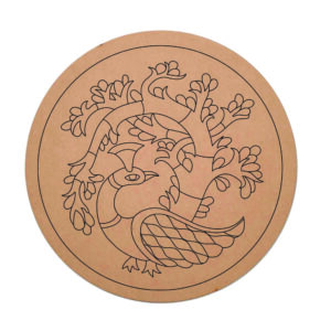 Round Peacock Design