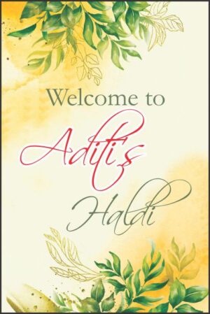 Haldi Function Welcome Board