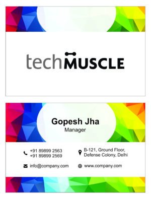 Creative Multicolor Visiting Card